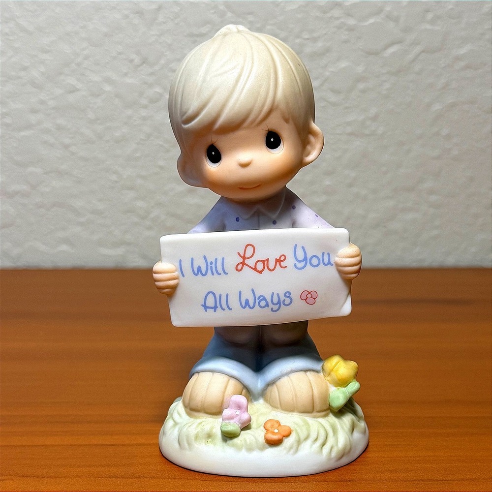 Precious Moments 1999 I Will Love You All Ways Boy Figurine 679704 Star Mark